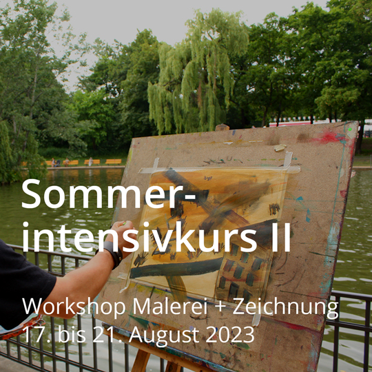 Sommerintensivkurs. Malerei, Zeichnung, Technik, Landschaft. Vom 17. bis 21. August 2023.