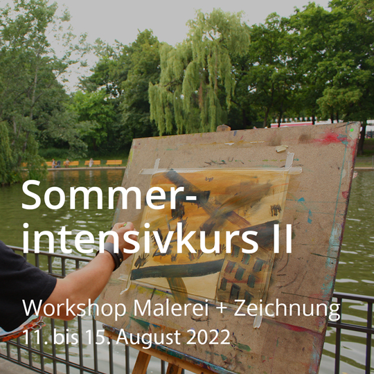 Sommerintensivkurs. Malerei, Zeichnung, Technik, Landschaft. Vom 11. bis 15. August 2022.